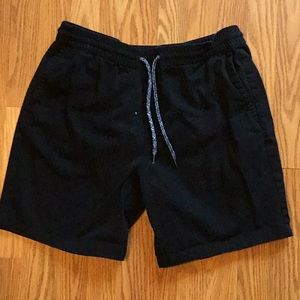 Drawstring elastic waist shorts